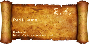 Redl Aura névjegykártya